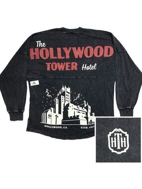 Disney Parks Hollywood Tower of Terror Hotel Spirit Jersey Adult LARGE